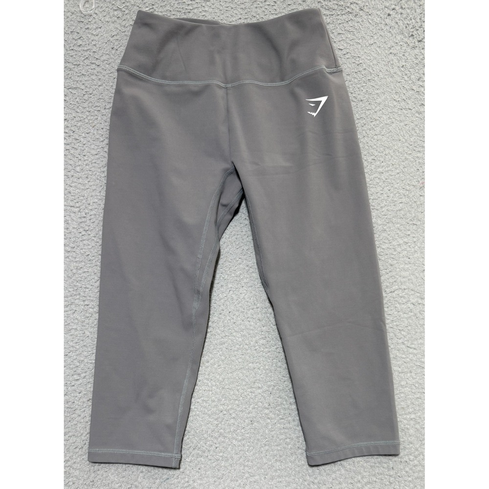 GYMSHARK Womens Gray Cropped Leggings Pants High Waisted Size XS